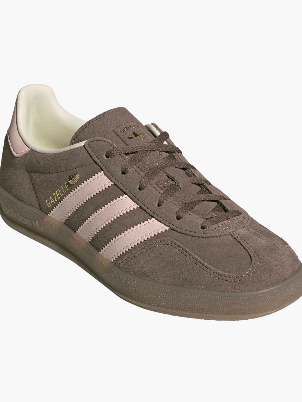 Adidas Gazelle Brown Suede with Light Pink Stripes NIB